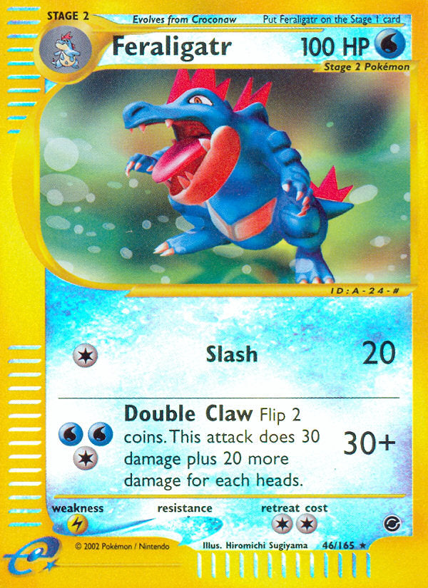 E-Series Expedition Feraligatr #46/165 reverse holo
